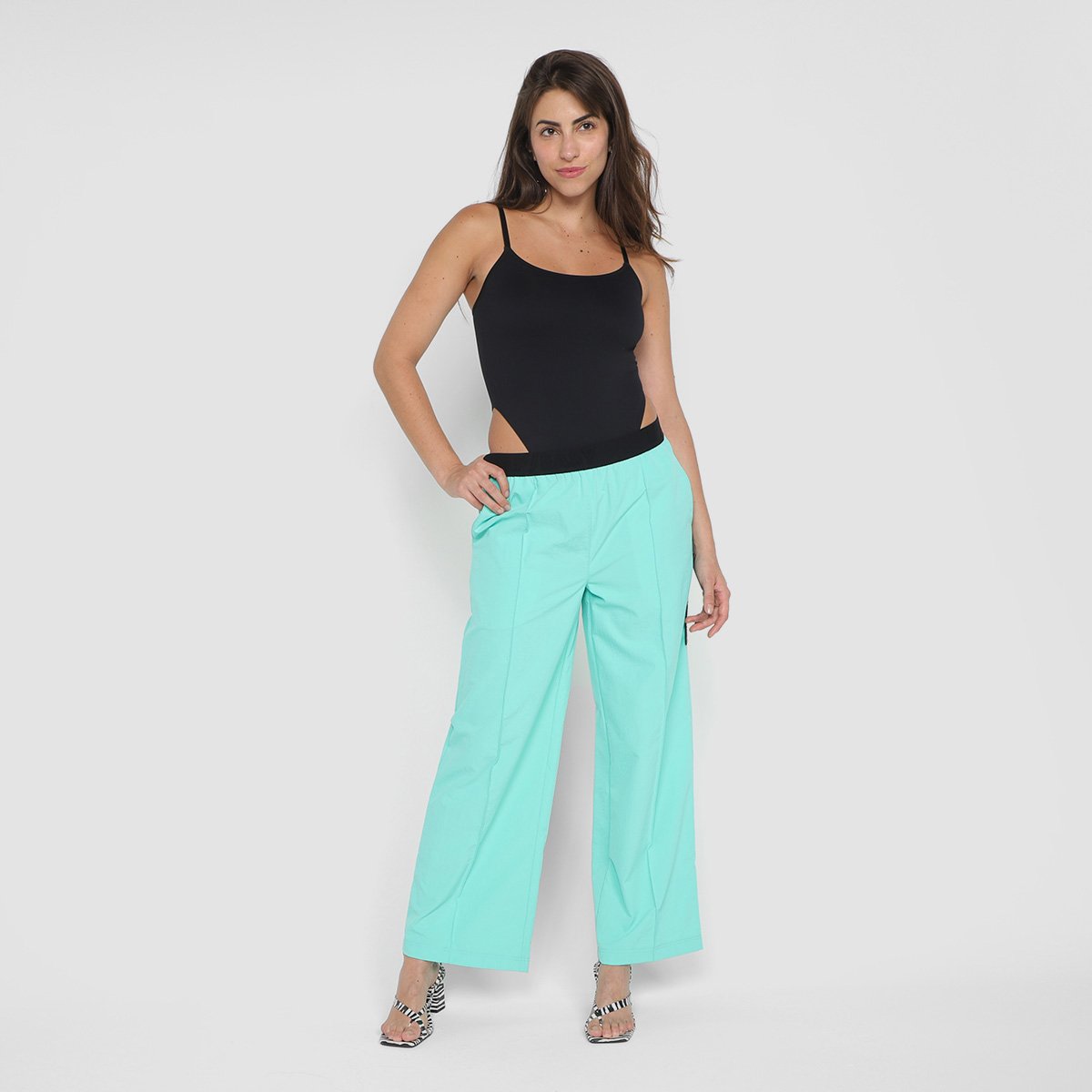 Calça Lança Perfume Easy Reta Cintura Baixa Feminina - Tam: M - 1