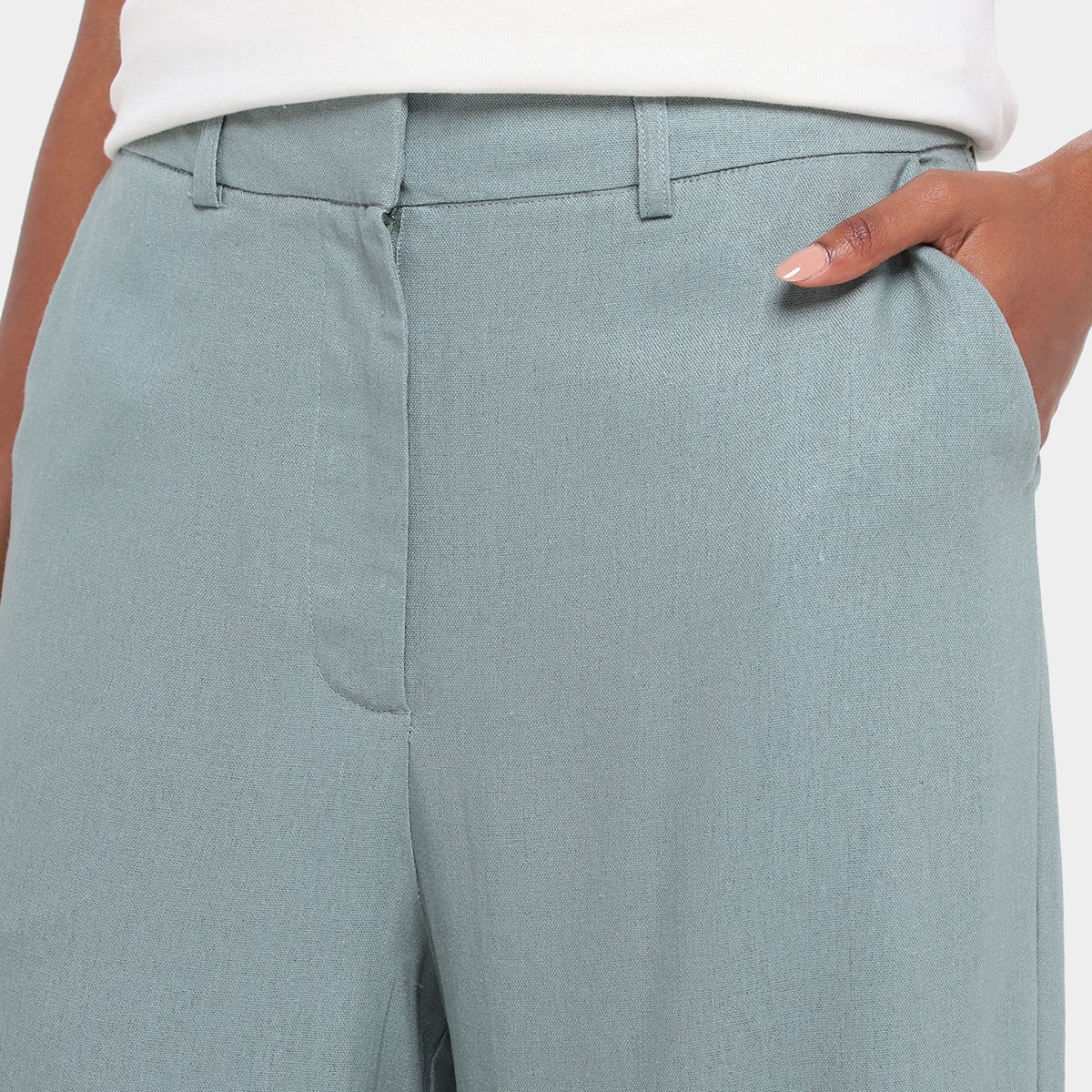 Calça Hering Alfaiataria Reta Feminina - Tam: 42 - 2