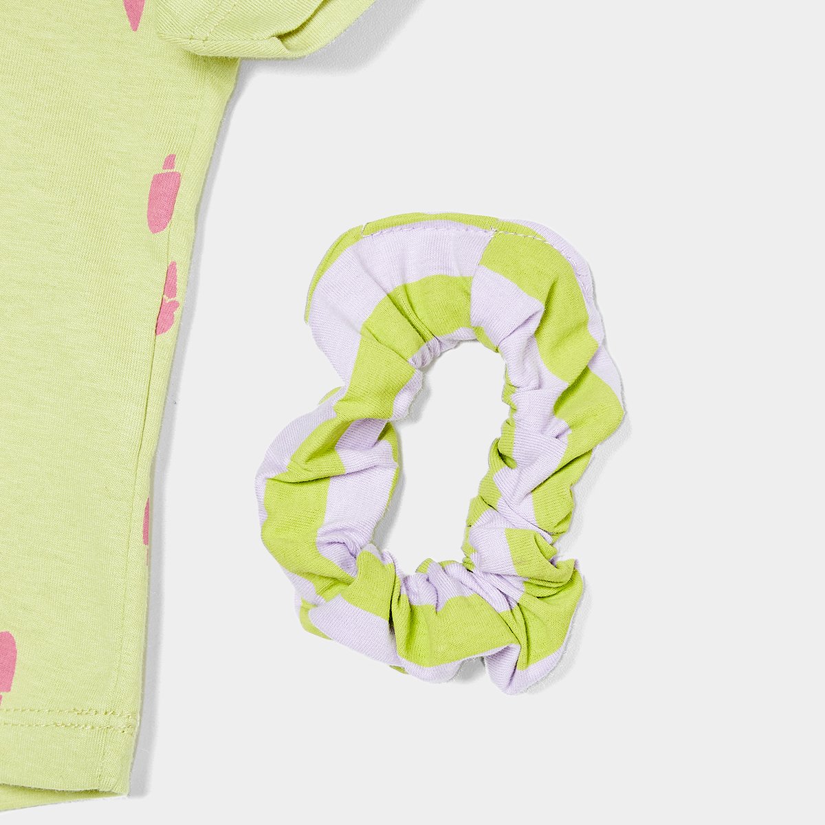 Blusa Infantil Hering + Acessório P/ Cabelo Menina - Tam: 8A - 1