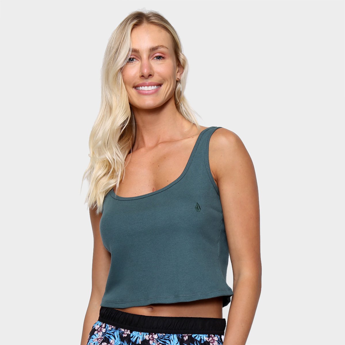 Regata Cropped Volcom Caps Stone Feminina