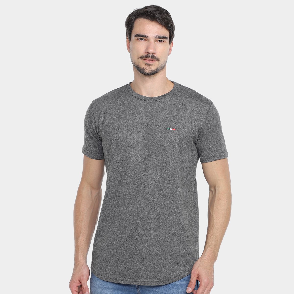 Kit Camiseta Industrie Itália Alongada Masculina - 2 Peças - Tam: GG - 1