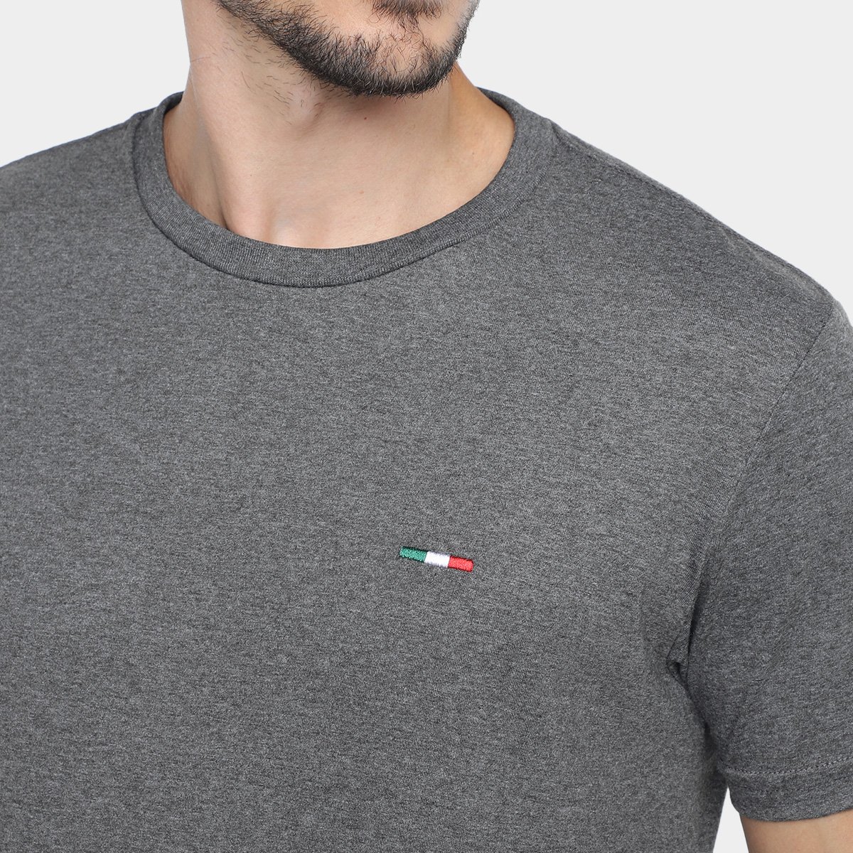 Kit Camiseta Industrie Itália Alongada Masculina - 2 Peças - Tam: GG - 4