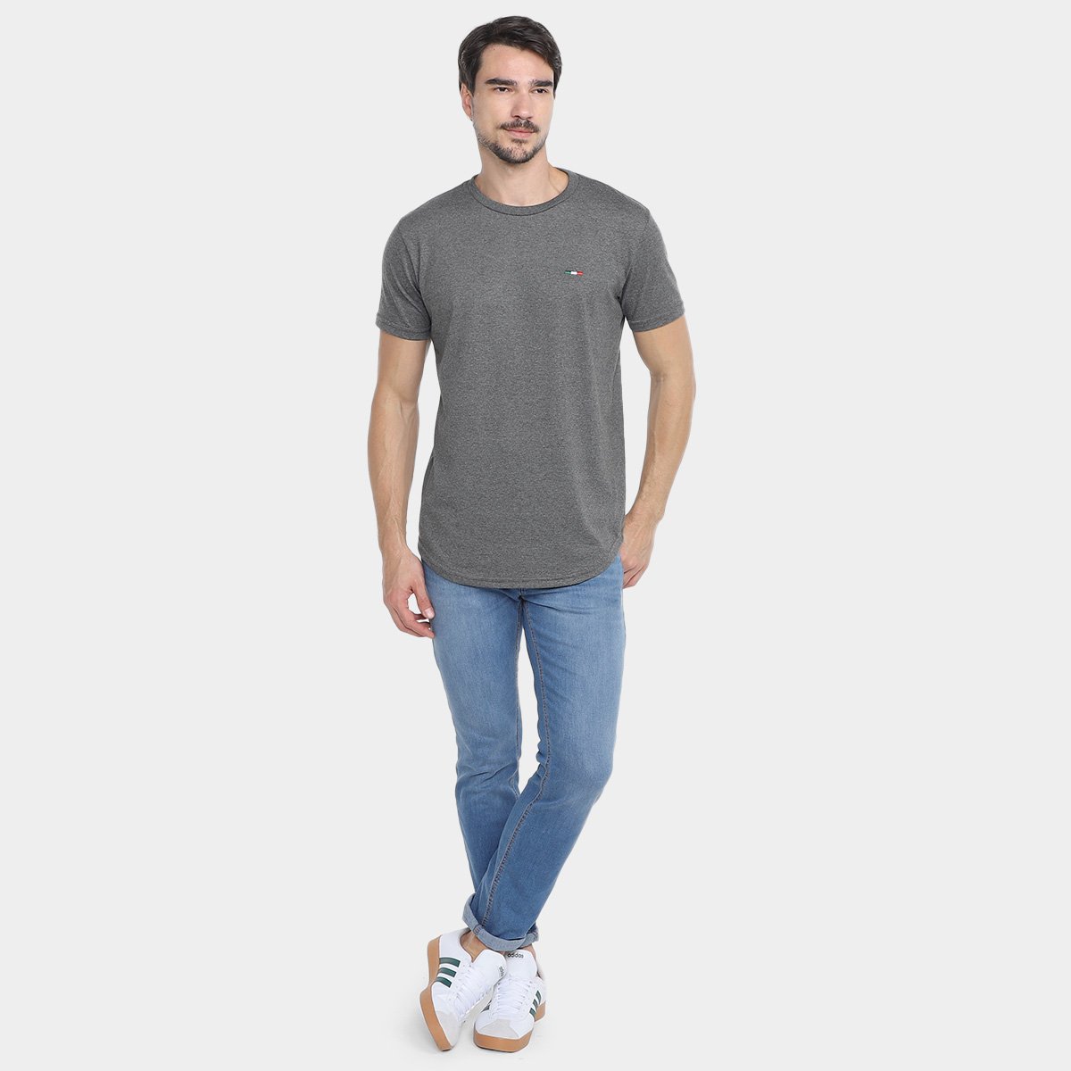 Kit Camiseta Industrie Itália Alongada Masculina - 2 Peças - Tam: GG - 5