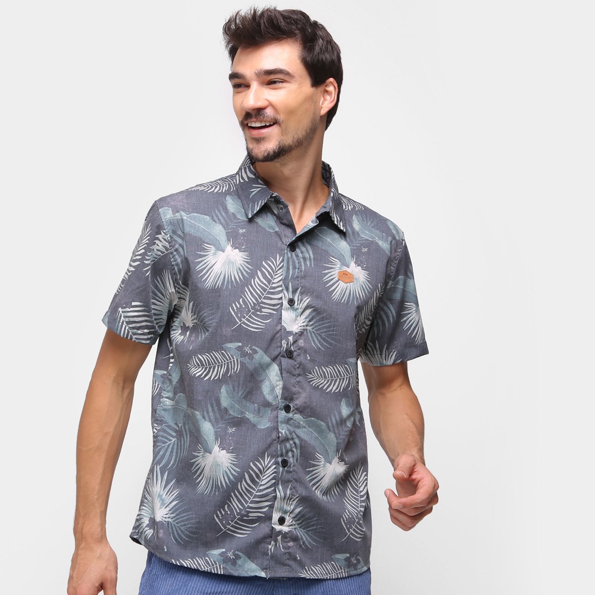 Camisa Natural Art Jungle Masculina