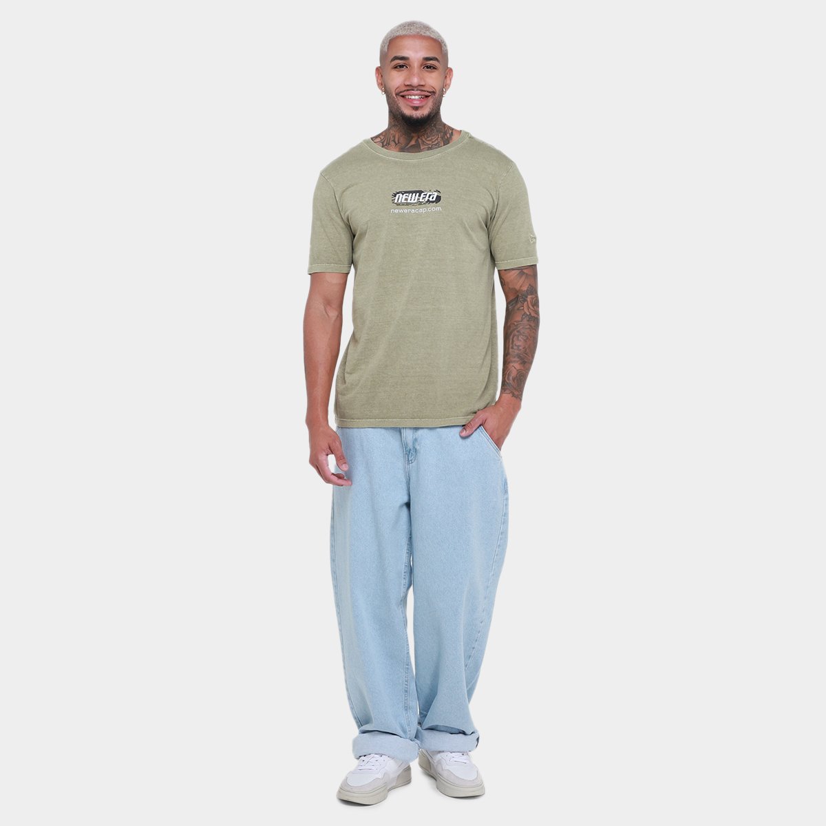 Camiseta New Era Camo Masculina - Tam: P - 3