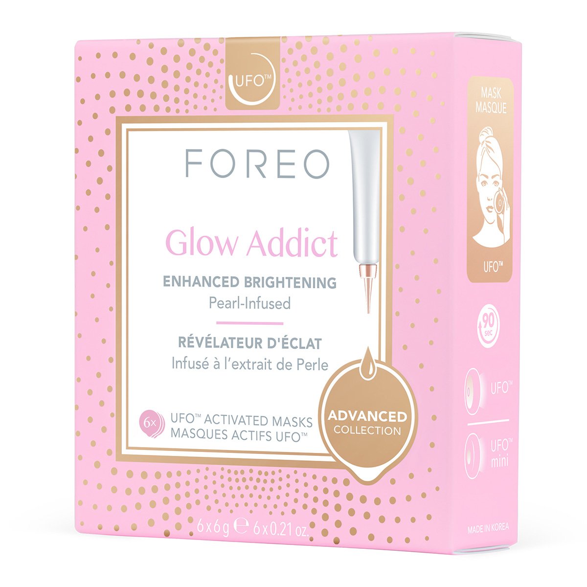 Máscara Facial para UFO Foreo Glow Addict 6 unidades