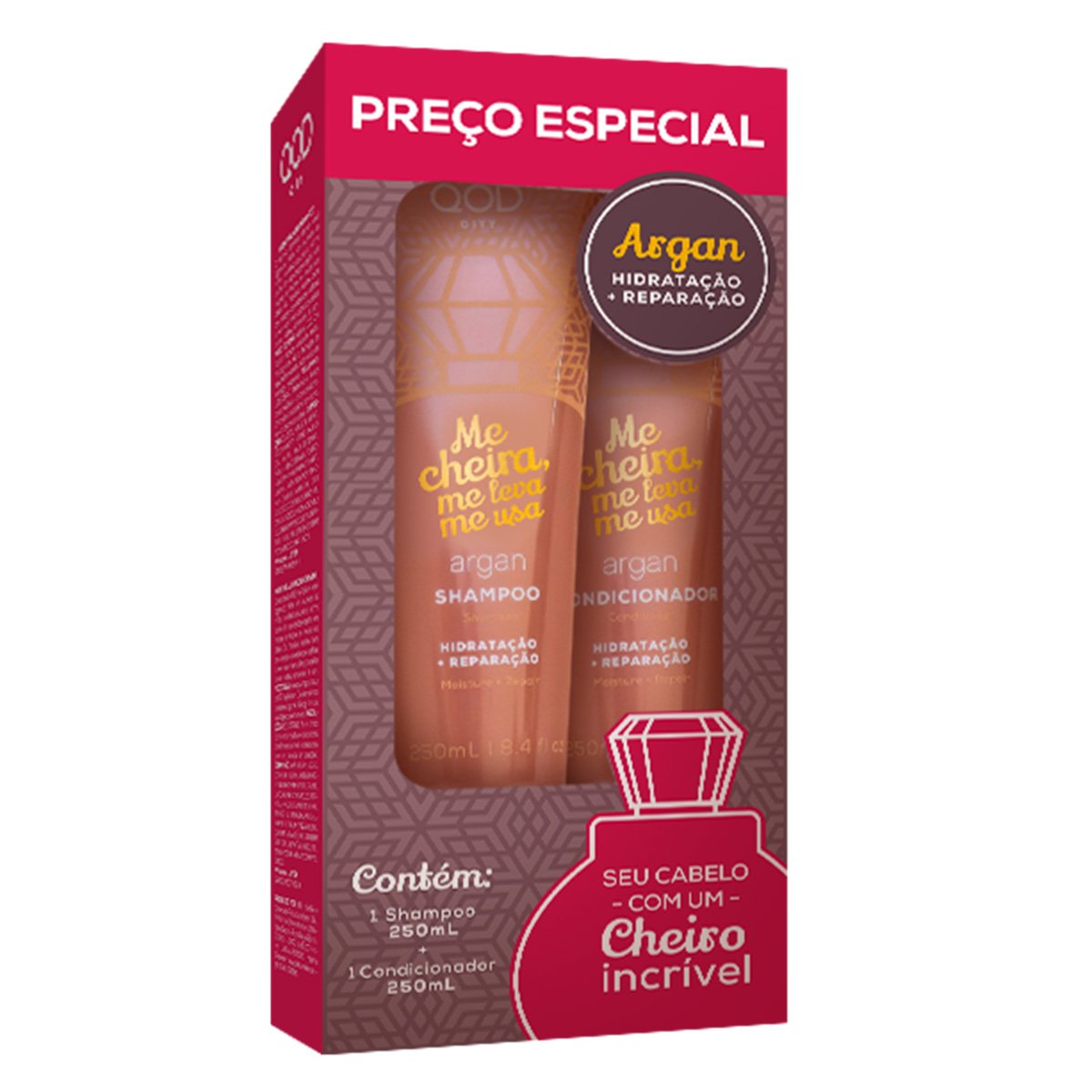 Kit QOD New City Argan Me Cheira Me Leva Me Usa 510g
