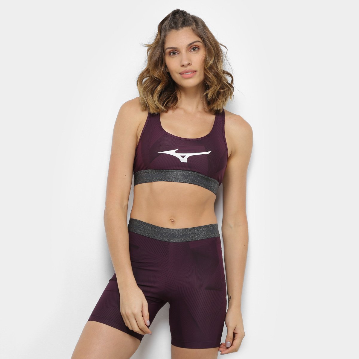 Top Mizuno Up Nadador Stamp Média Sustentação