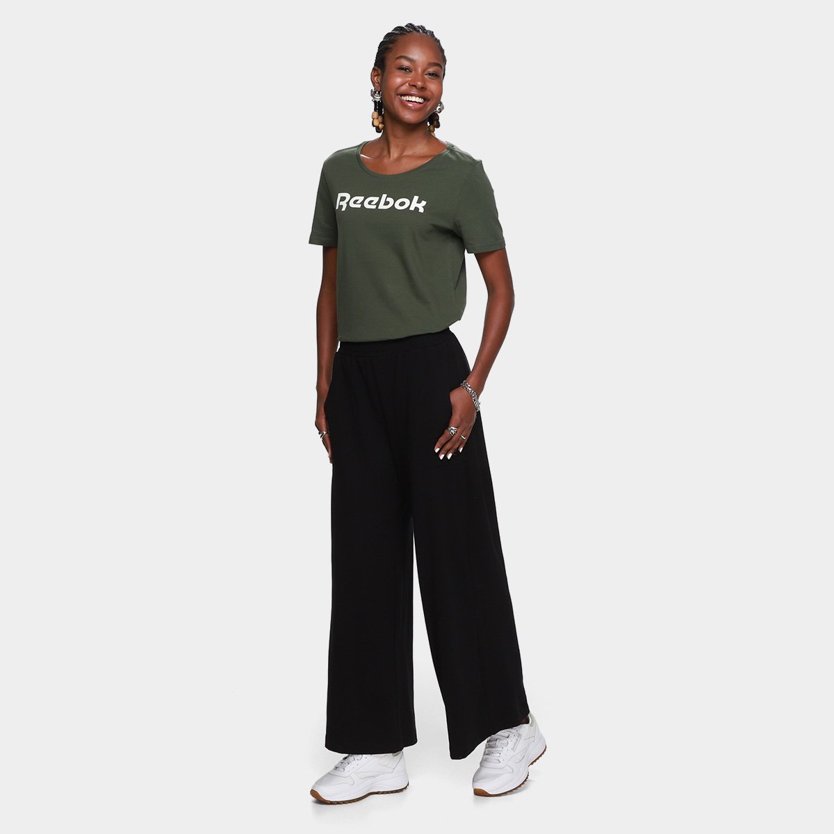 Camiseta Reebok Oportunity Linear Feminina - Tam: P - 3