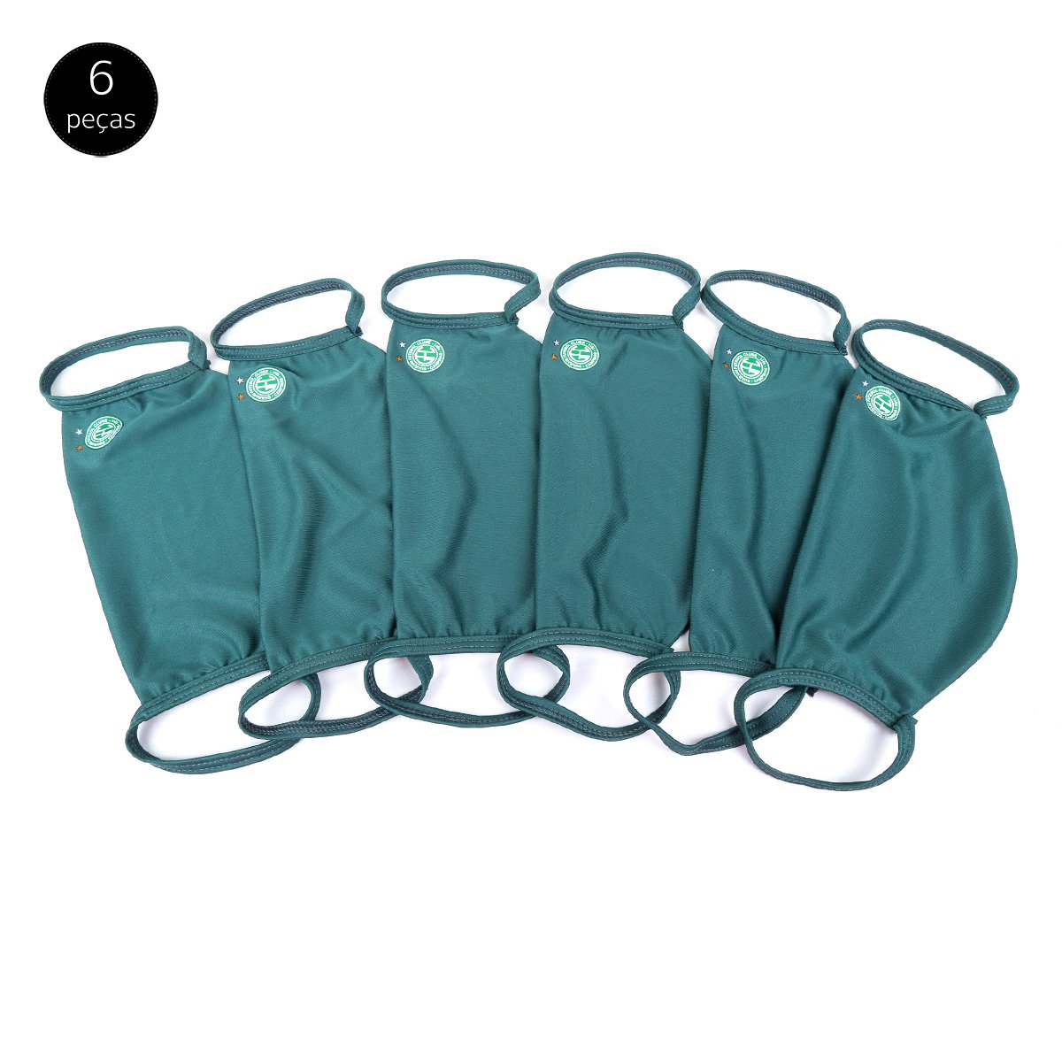 Kit de Máscaras de Proteção Guarani Modelagem Ampla Laváveis - 6 Unid
