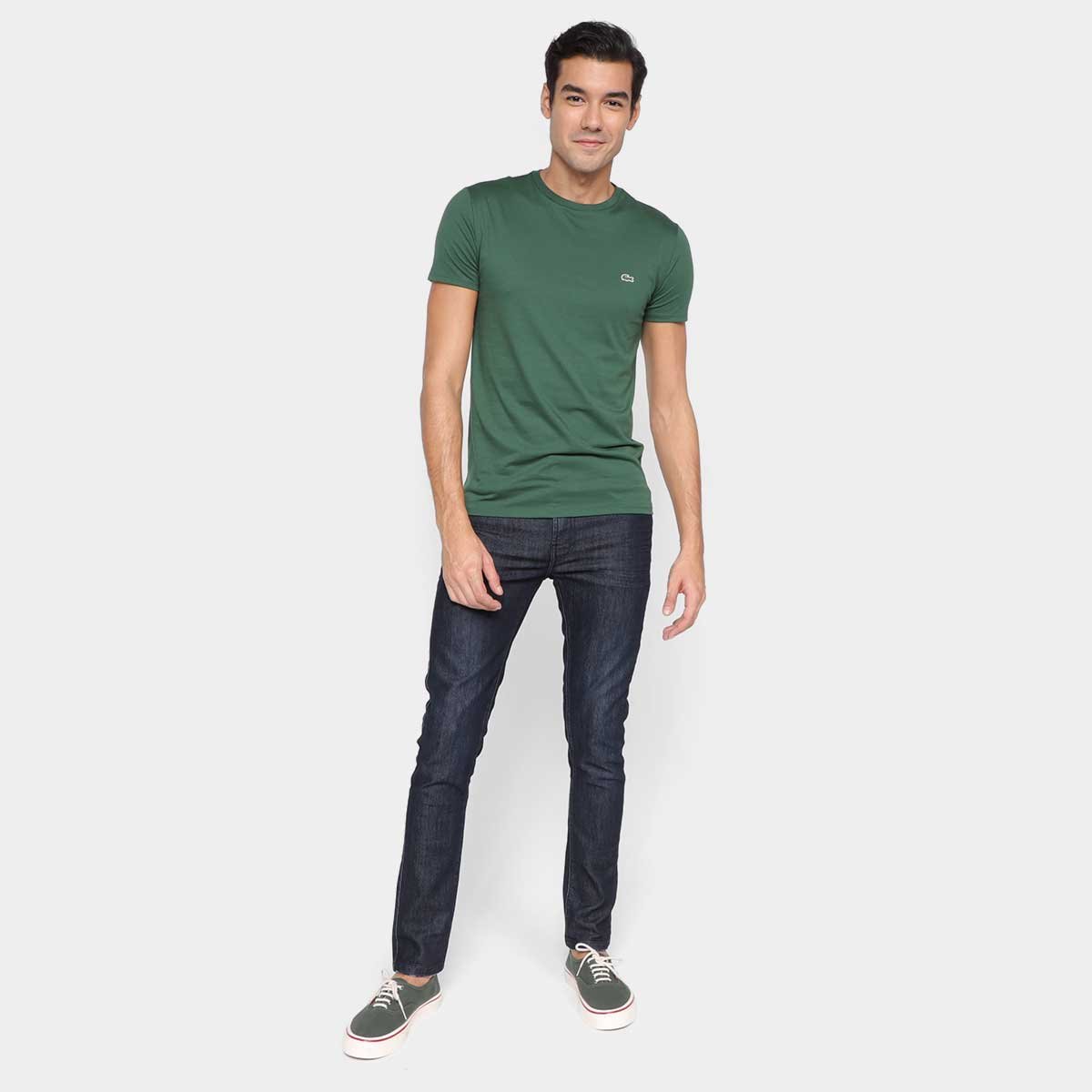 Camiseta Lacoste Logo Masculina - Tam: XEEGG - 3