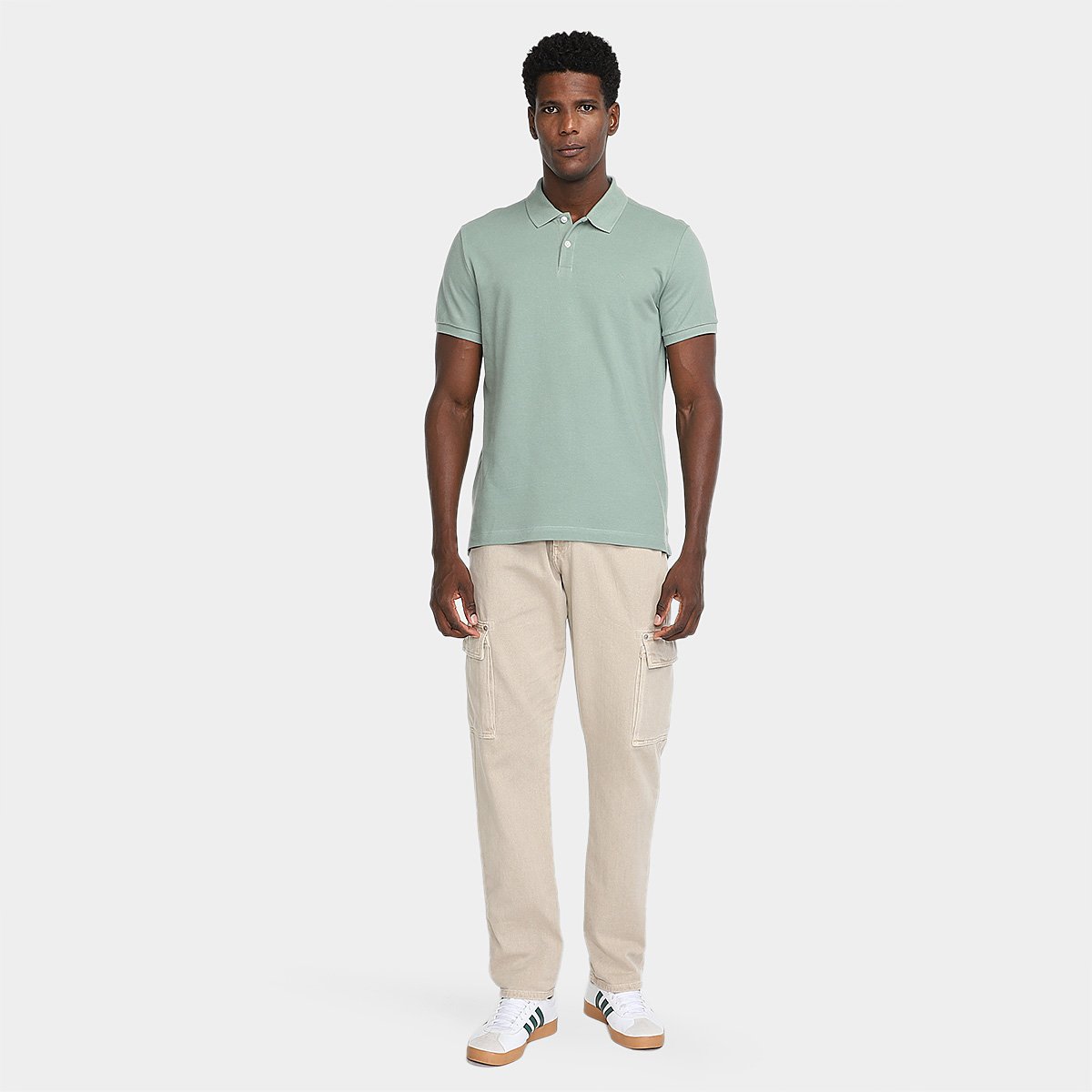 Camisa Polo Slim Calvin Klein Casual Masculina - Tam: P - 3