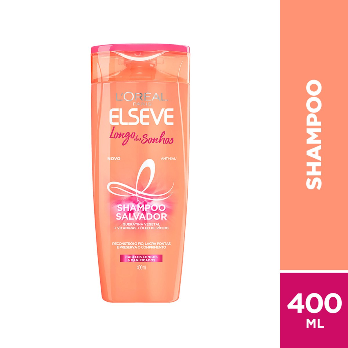 Shampoo Elseve Longo dos Sonhos L'Oréal Paris 400ml