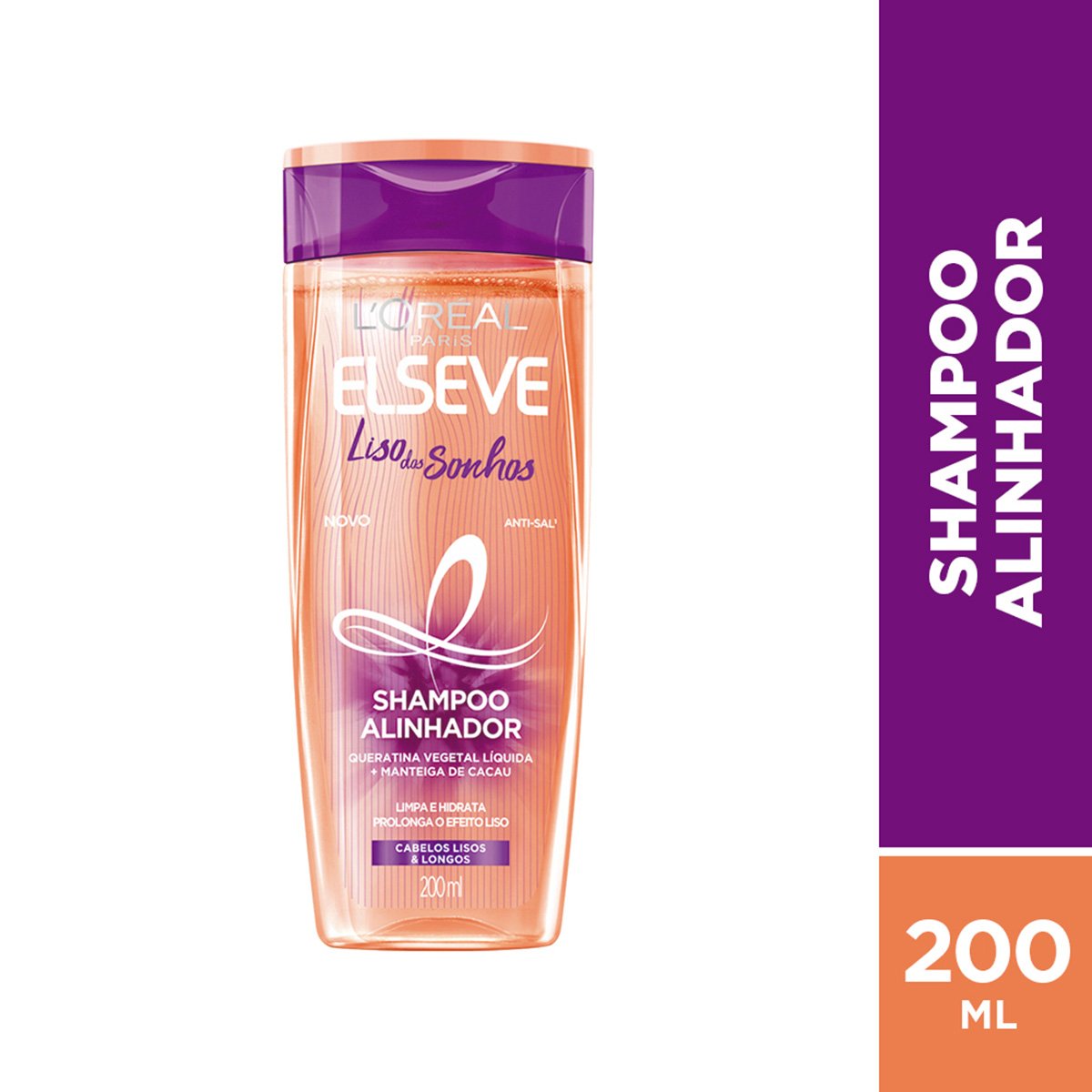 Shampoo Elseve Liso dos Sonhos 200ml