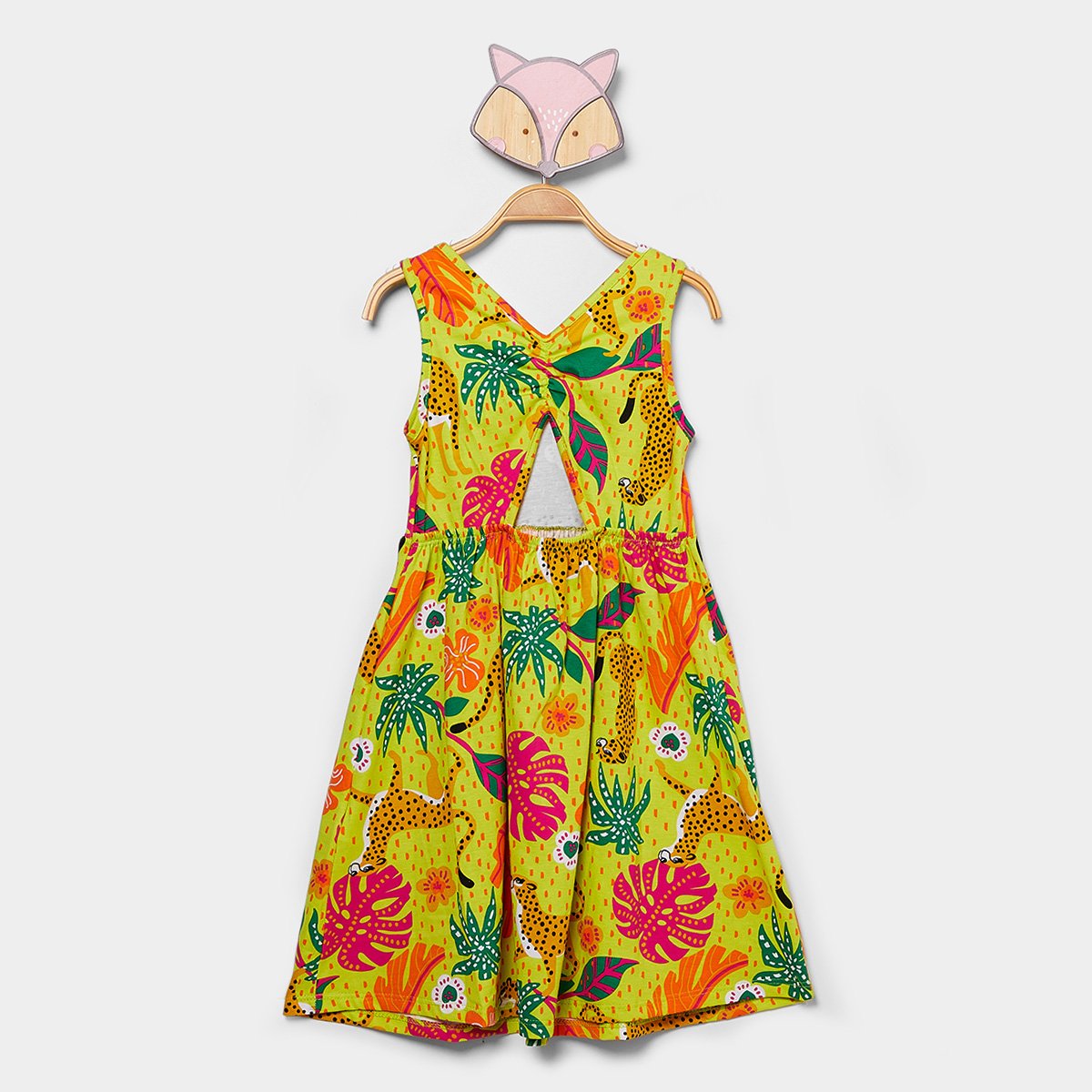 Vestido Infantil Kyly Selva Menina - Tam: 4A - 1