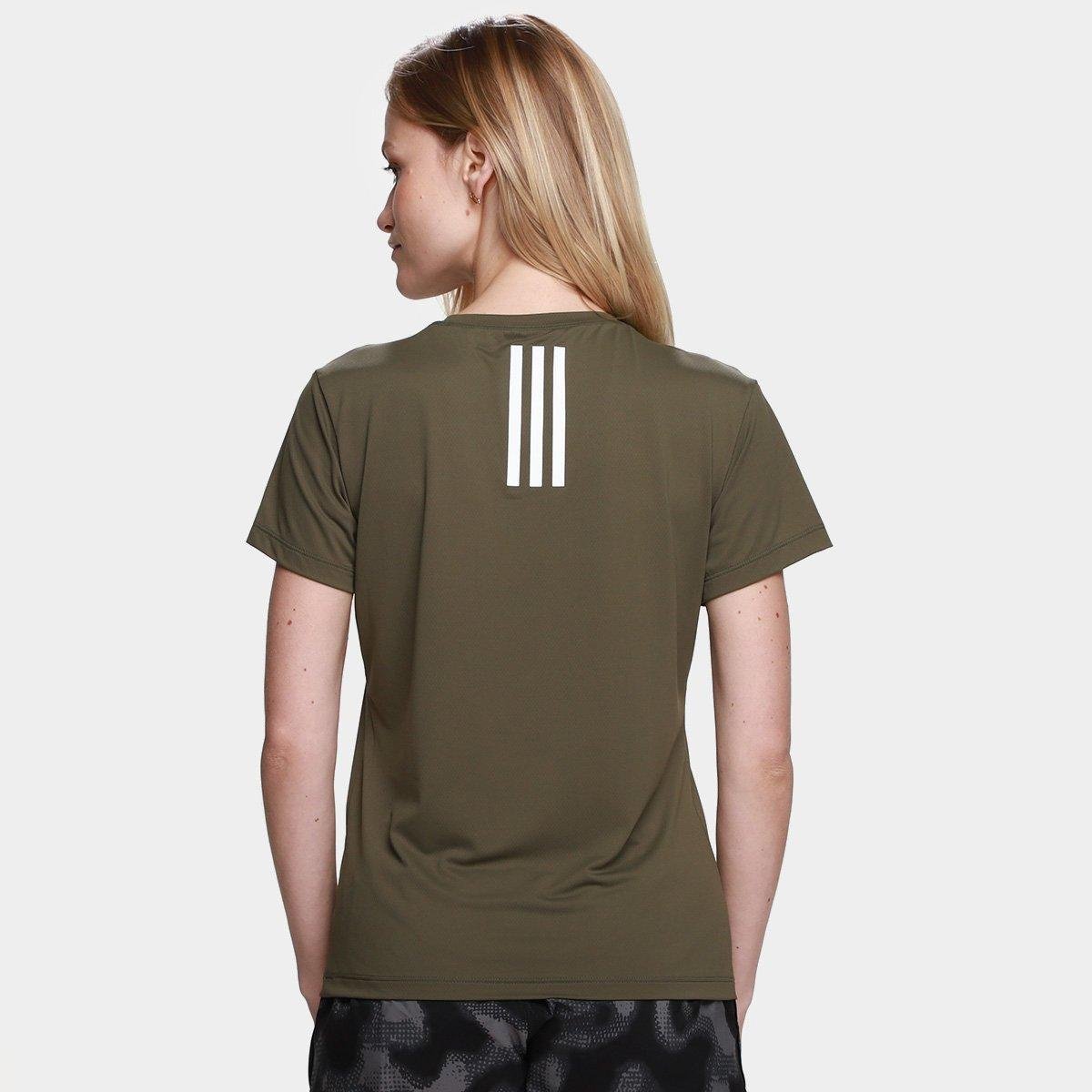 Camiseta Adidas Own The Run 3 Listras Feminina - Tam: P - 1