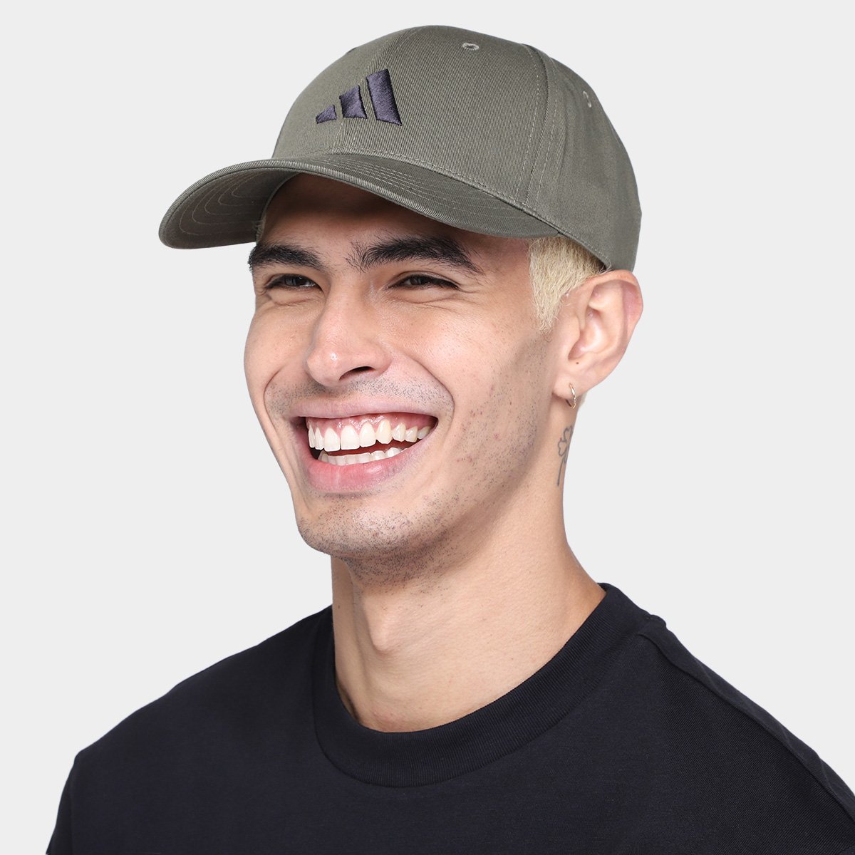 Boné Adidas Aba Curva Strapback Essentials Logo - Tam: P/M - 1