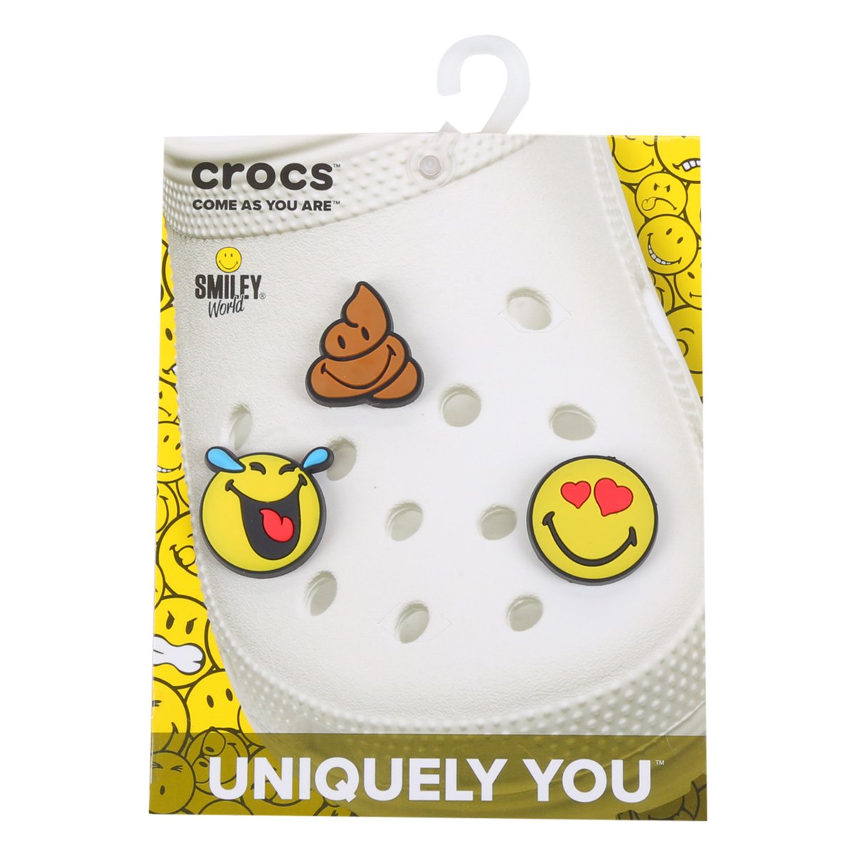 Kit Acessório Para Crocs Infantil Jibbitz Smiley Feminino 3 Peças