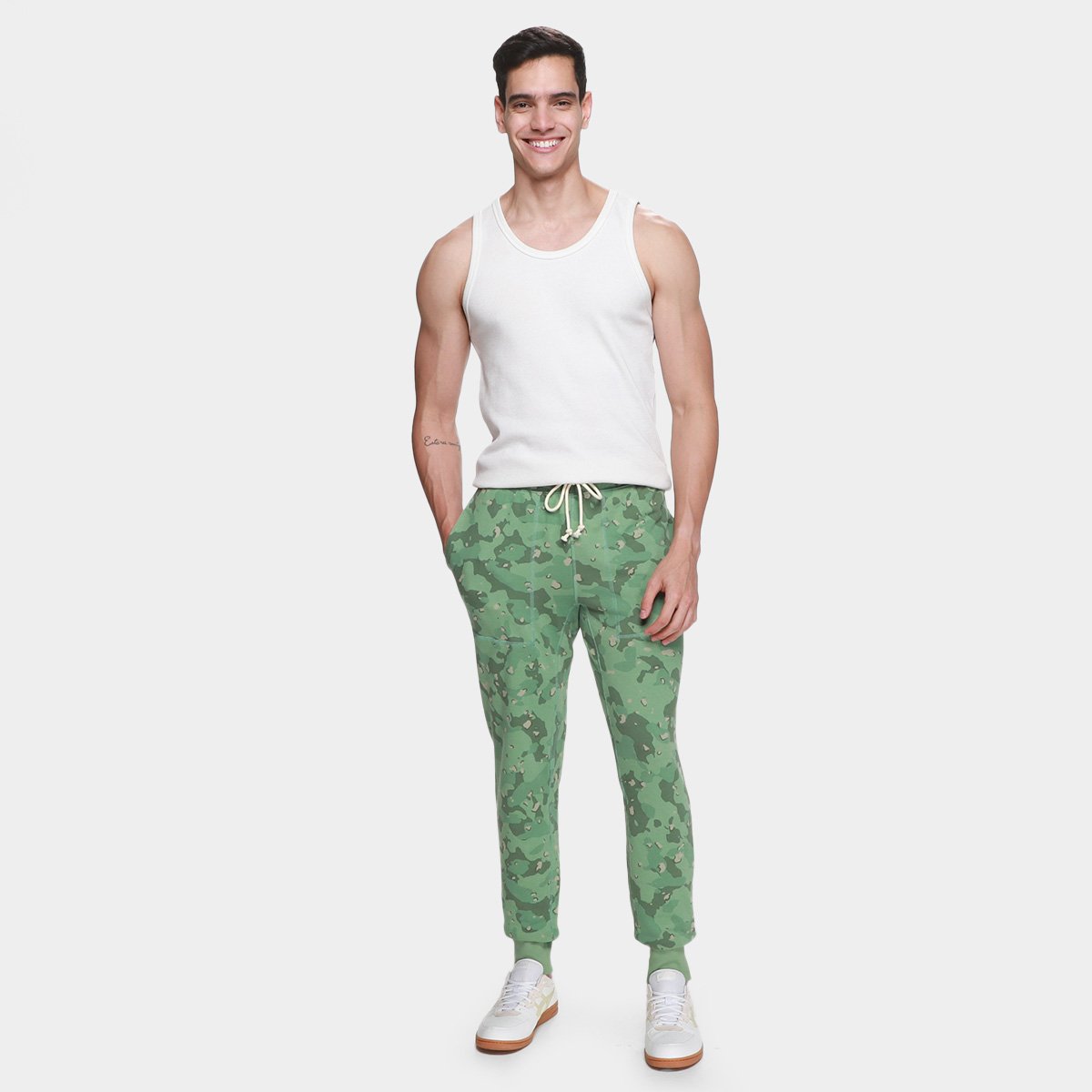 Calça Jogger Champion Global Explorer French Terry Masculina - Tam: P - 3