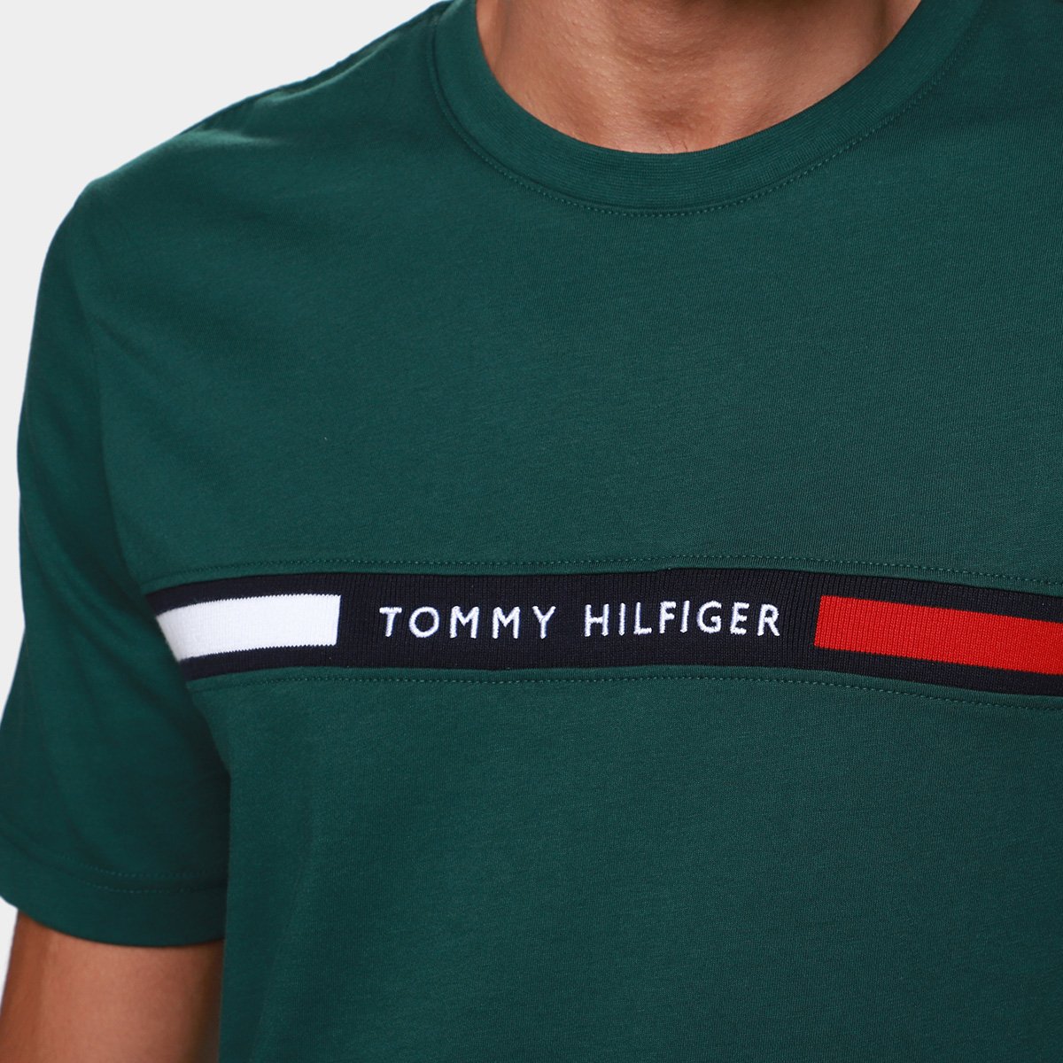 Camiseta Tommy Hilfiger Chest Insert Masculina - Tam: G - 2