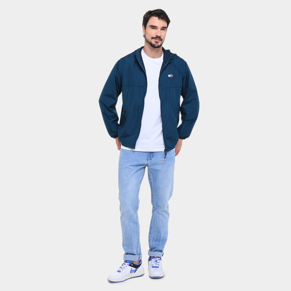 Jaqueta Corta Vento Tommy Jeans Chicago Masculina - Tam: P - 3