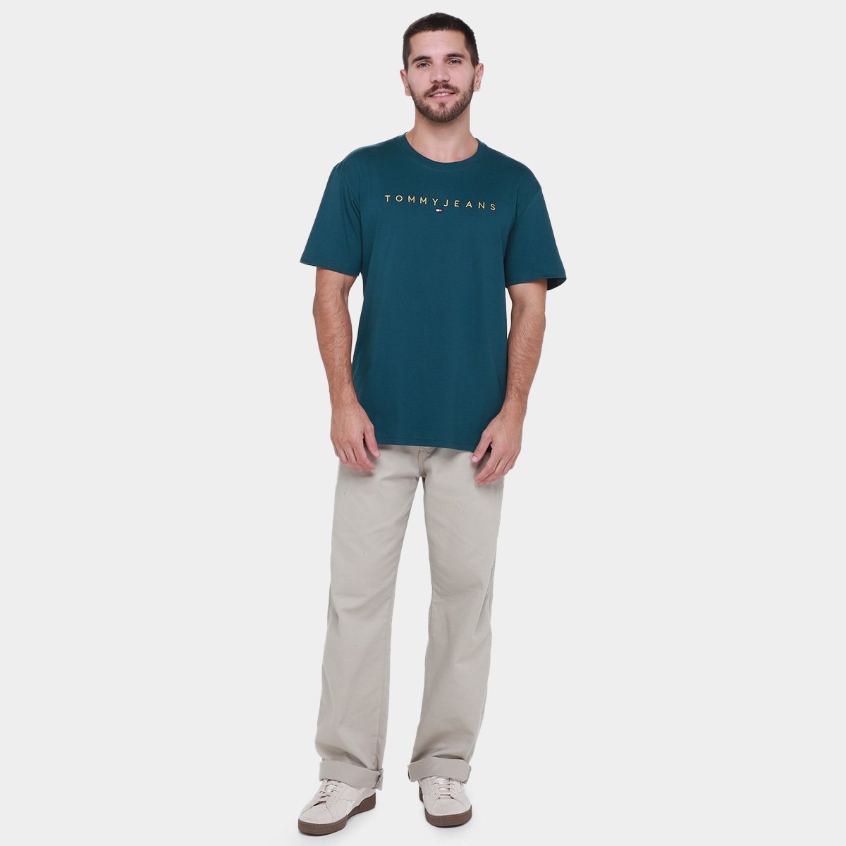Camiseta Tommy  Jeans Gold LNR Masculina - Tam: P - 3
