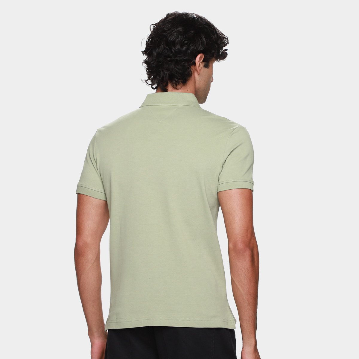 Camisa Polo Tommy Hilfiger Pique Placket Interest Masculina - Tam: P - 1
