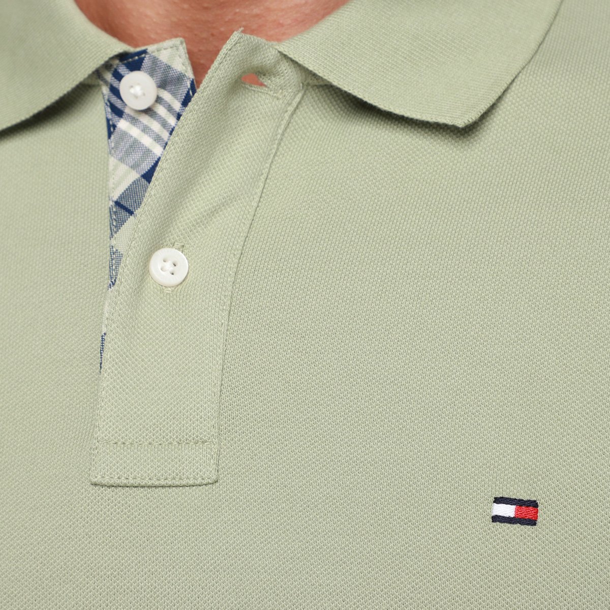 Camisa Polo Tommy Hilfiger Pique Placket Interest Masculina - Tam: P - 2