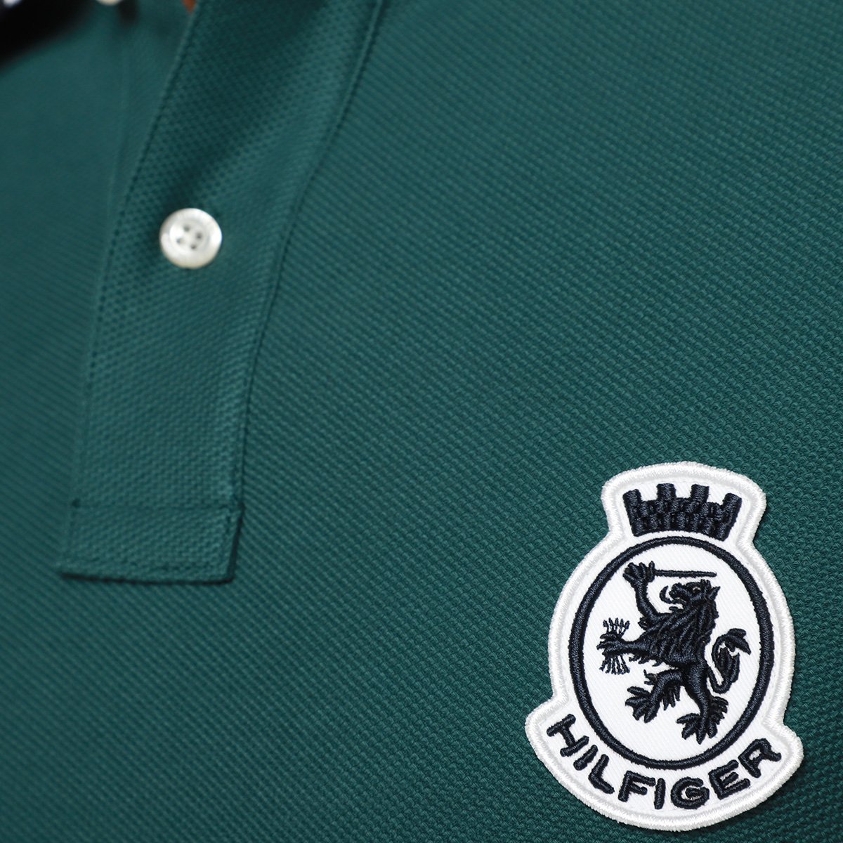 Camisa Polo Tommy Hilfiger Herrinbone Detail Masculina - Tam: M - 2