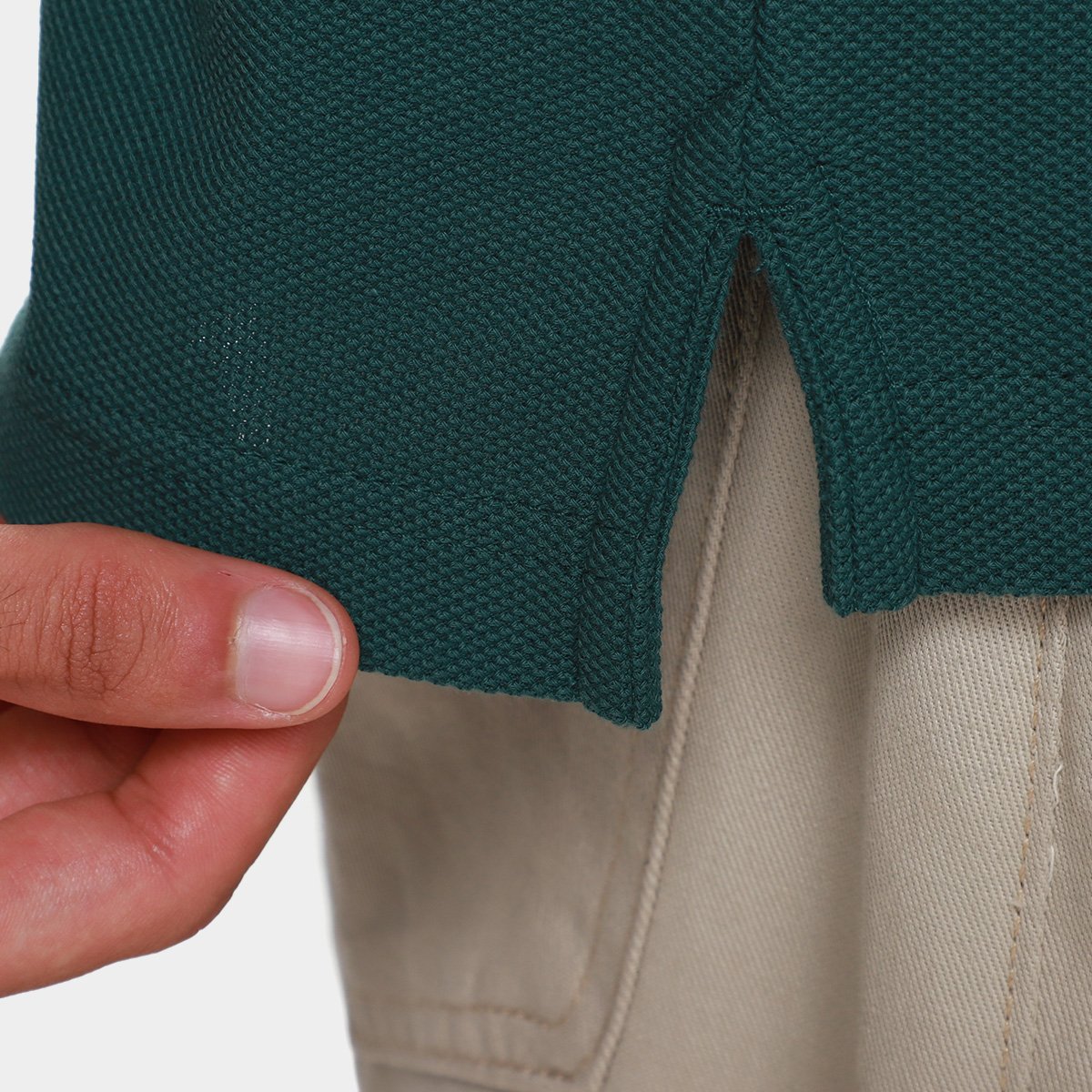 Camisa Polo Tommy Hilfiger Herrinbone Detail Masculina - Tam: M - 4