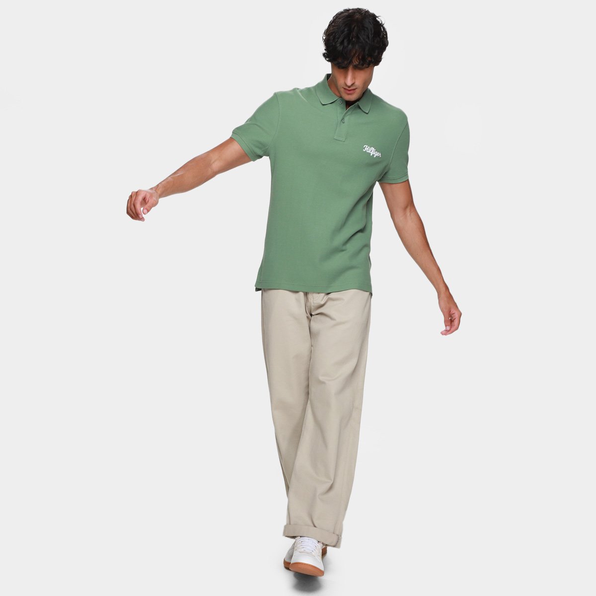 Camisa Polo Tommy Hilfiger Graphic Masculina - Tam: P - 3