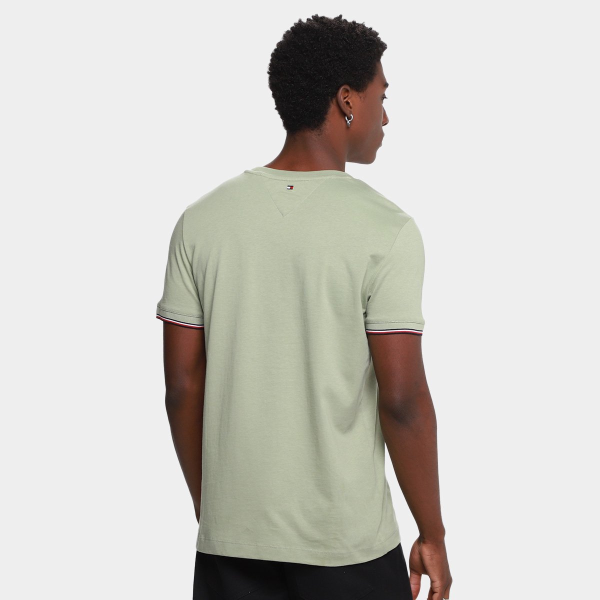 Camiseta Tommy Hilfiger Tipped Masculina - Tam: P - 1