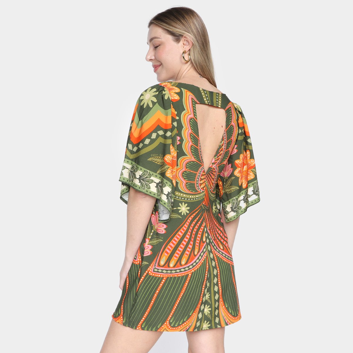 Vestido Curto Farm Doce Voo Feminino - Tam: M - 1