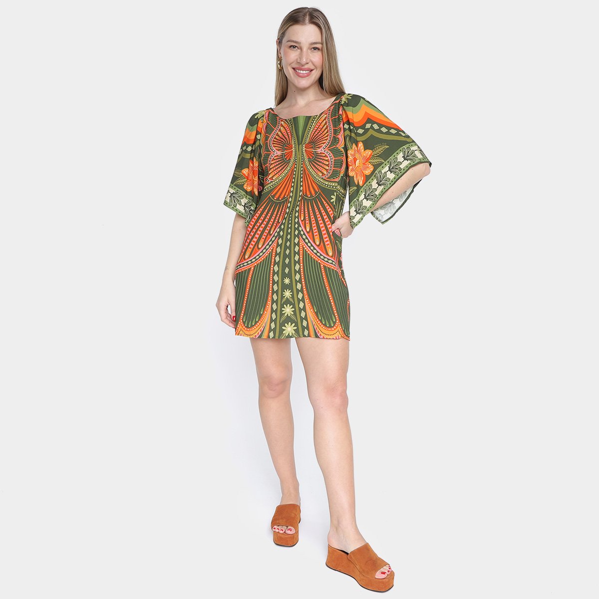 Vestido Curto Farm Doce Voo Feminino - Tam: M - 4