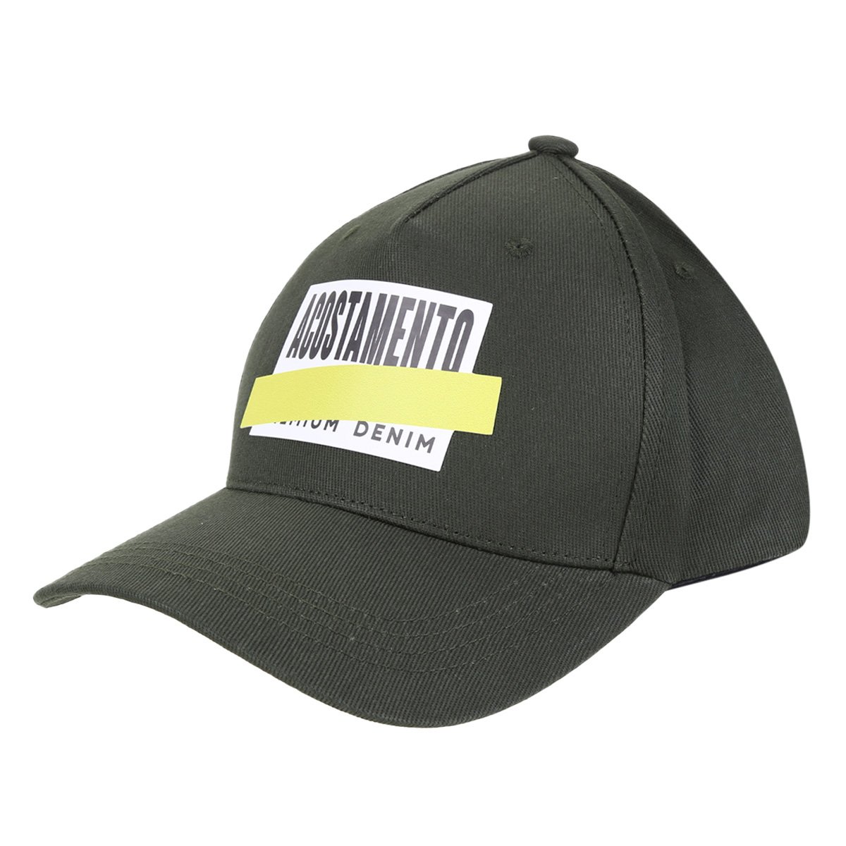 Boné Acostamento Aba Curva Sarja Logo