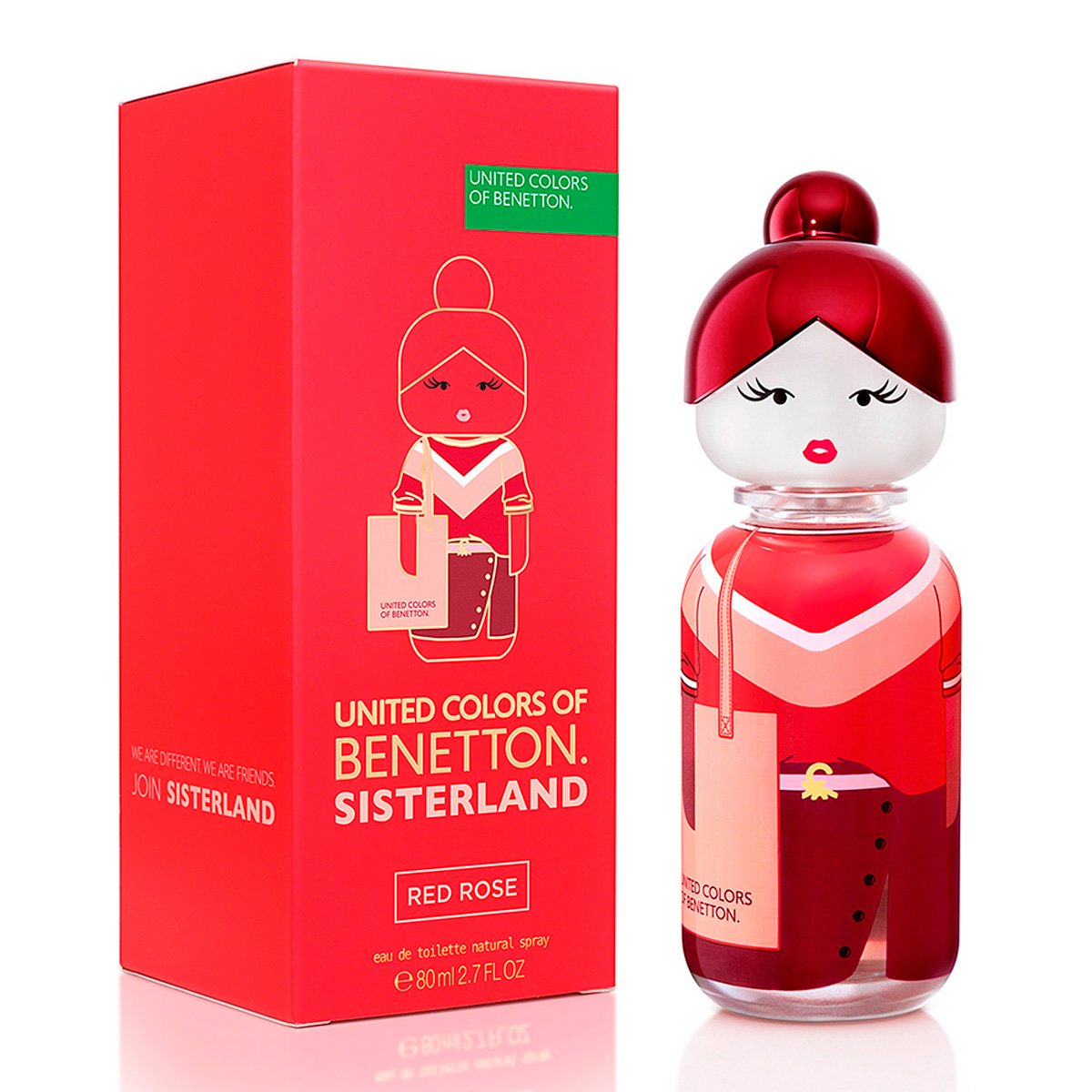 Red Rose Sisterland United Colors of Benetton - Perfume Feminino - EDT - 80ml