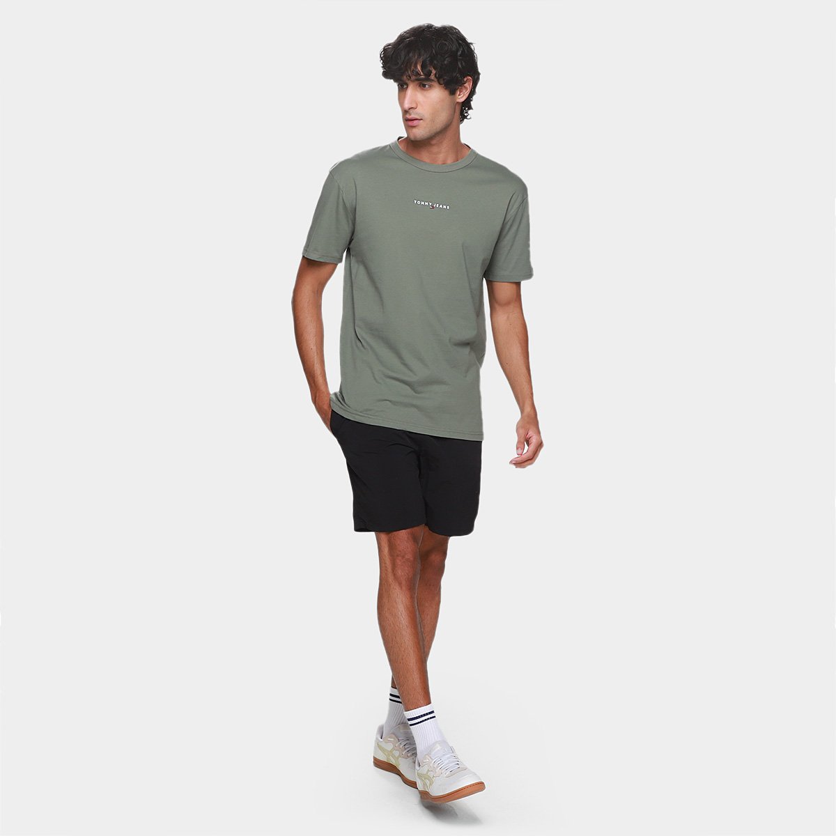 Camiseta Tommy Jeans Linear  Masculina - Tam: P - 3