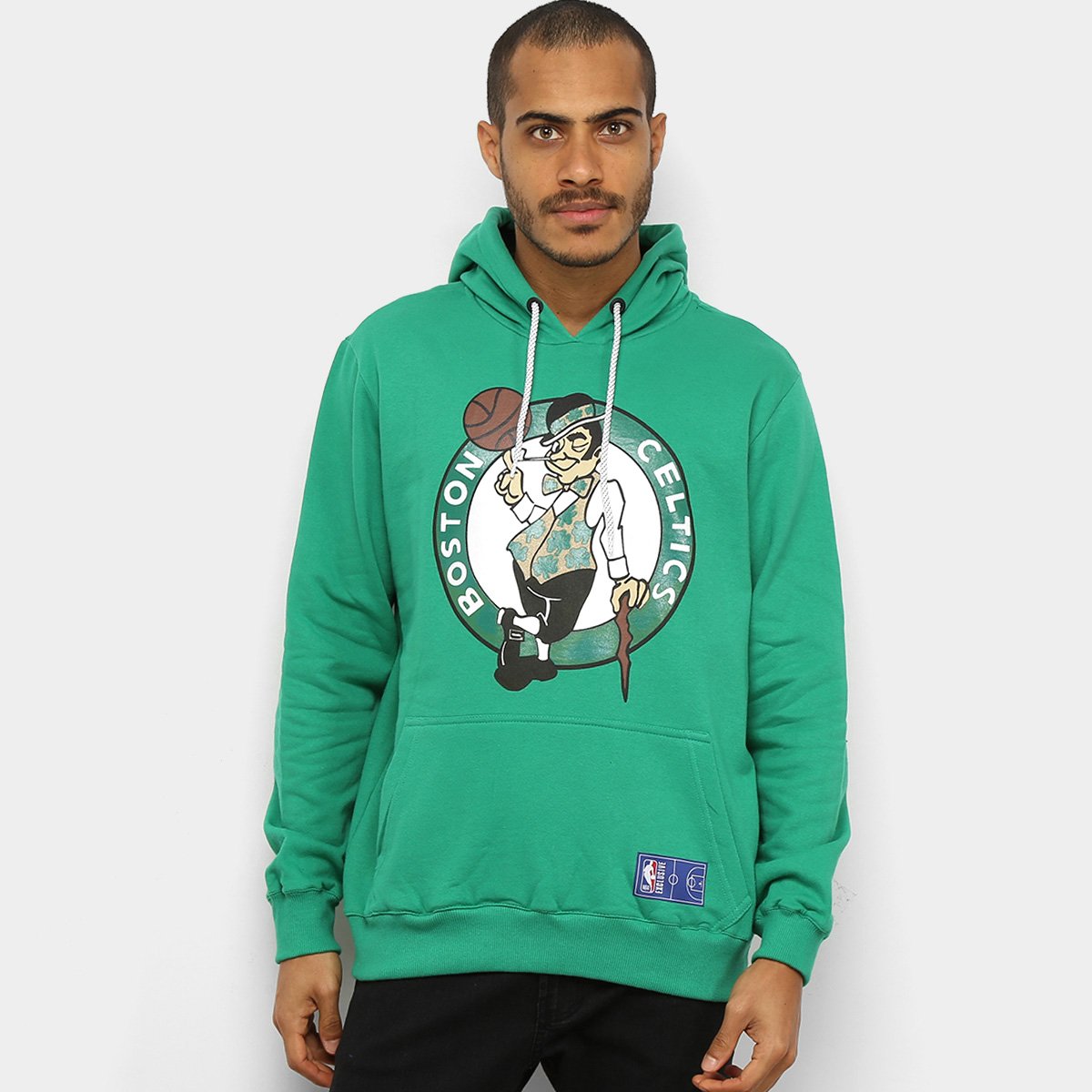 Moletom NBA Boston Celtics Canguru Masculino