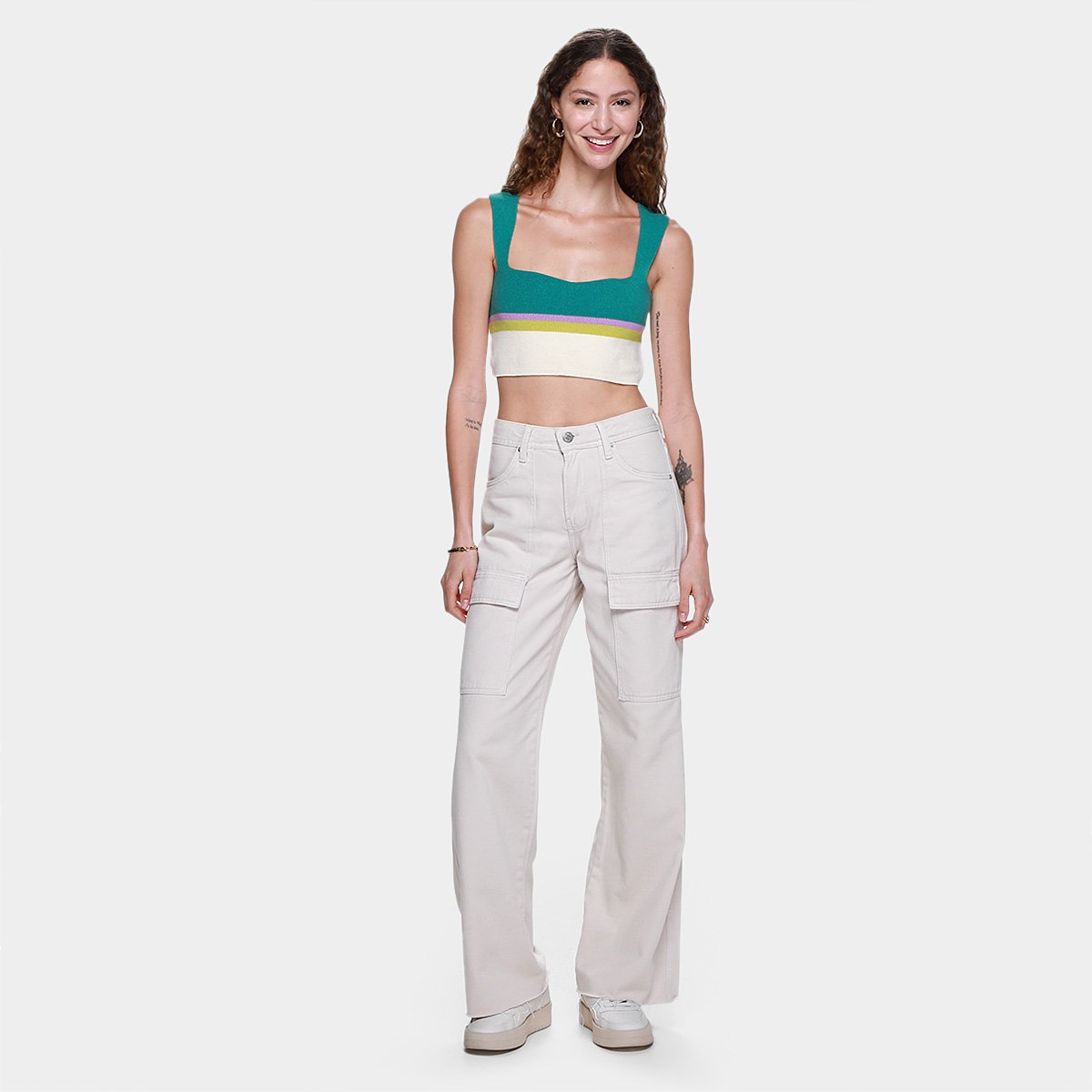 Top Cropped Oh,Boy! Tricot Breath Feminino - Tam: P - 3