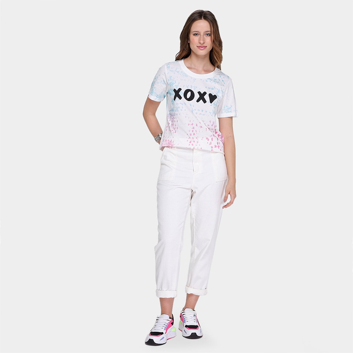 Camiseta Oh Boy Malha XOXO Feminina - Tam: M - 3