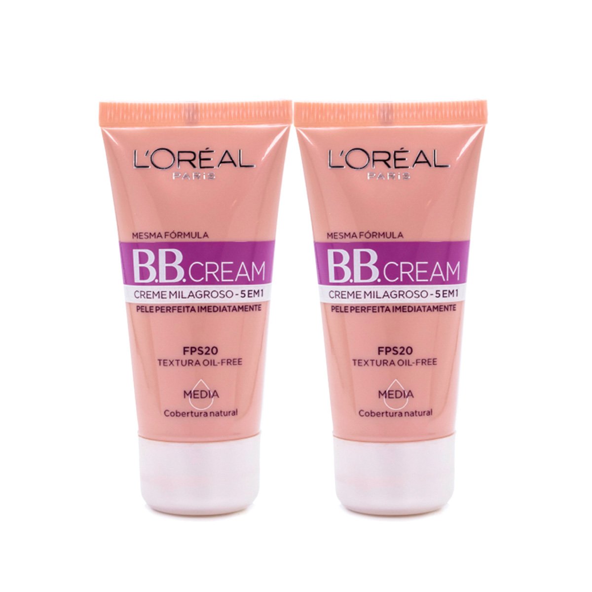 Kit 2 BB Cream L'Oréal Paris cor Média FPS 20 30ml
