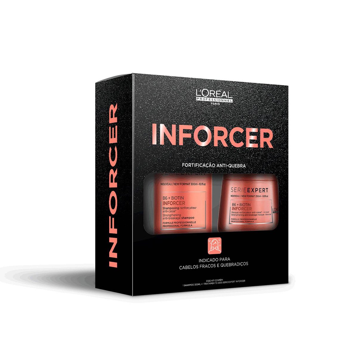 Kit L'Oréal Professionnel Inforcer Shampoo + Máscara de Tratamento