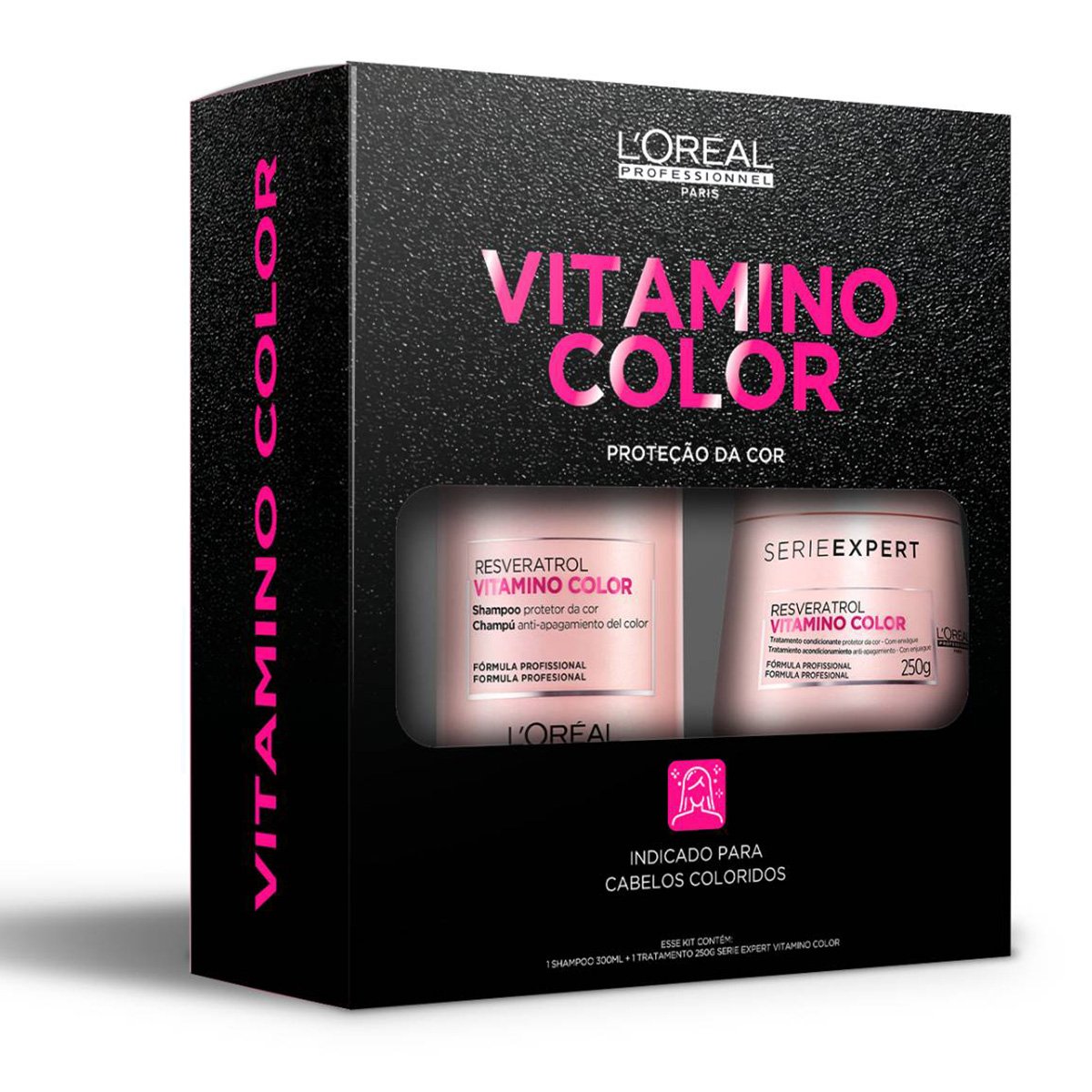 Kit L'Oréal Professionnel Vitamino Color Shampoo + Máscara de Tratamento