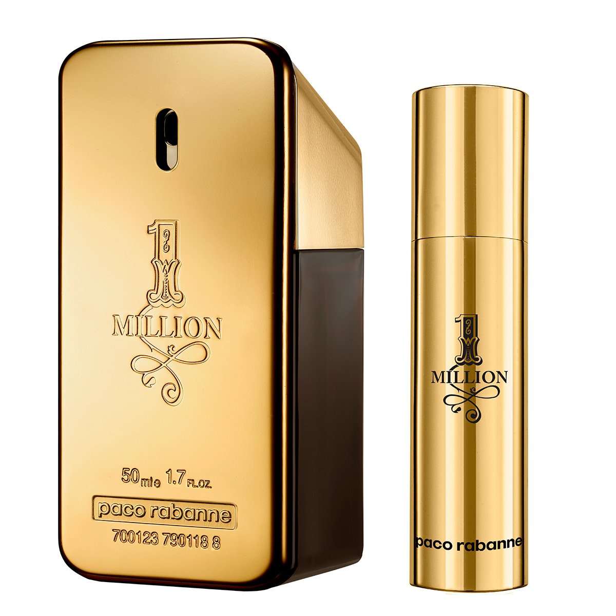 Kit Perfume Paco Rabanne 1 Million Masculino EDT 50ml + Travel Spray 10ml