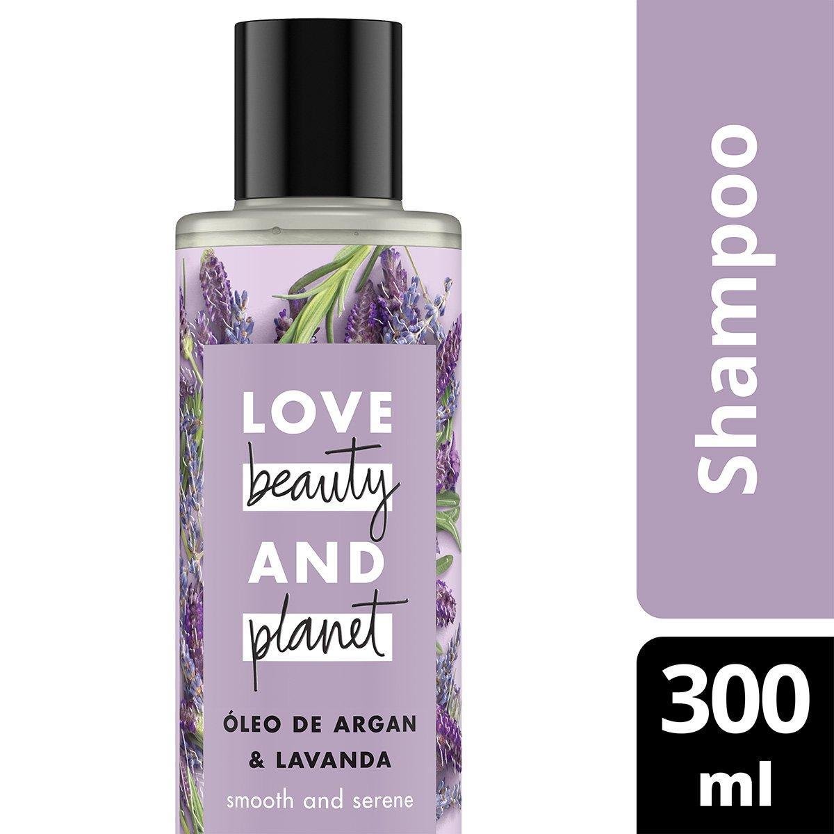 Shampoo Smooth and Serene Óleo de Argan & Lavanda Love Beauty and Planet 300ml