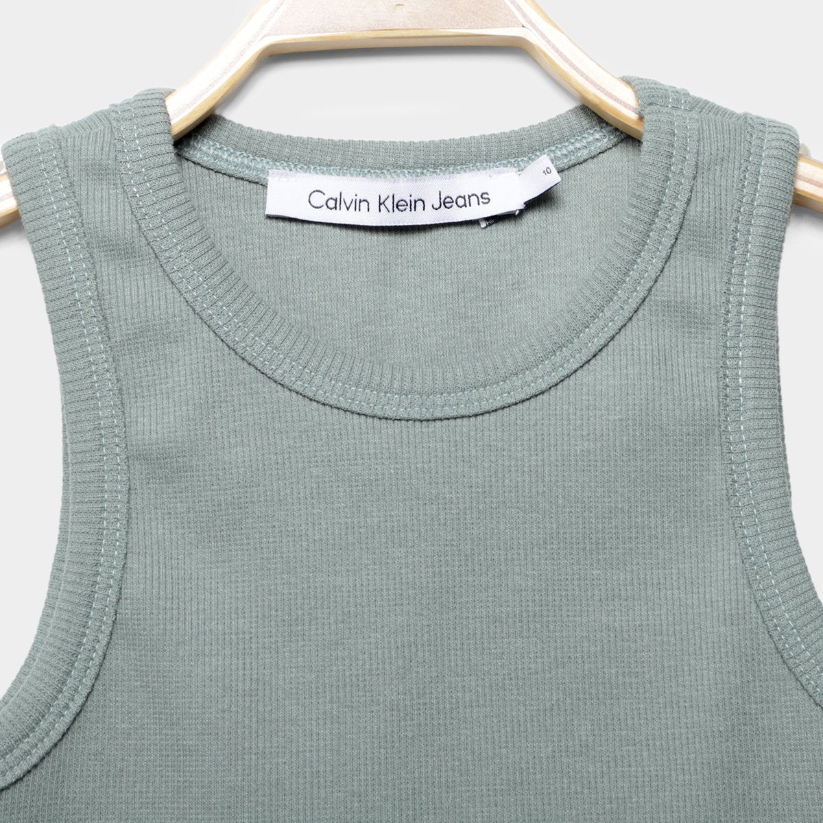 Regata Cropped Infantil Calvin Klein Canelada Menina - Tam: 14A - 1