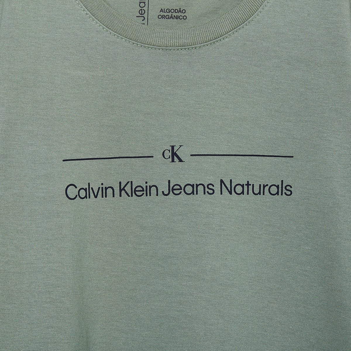 Camiseta Infantil Calvin Klein Sustentável I Menino - Tam: 8A - 1
