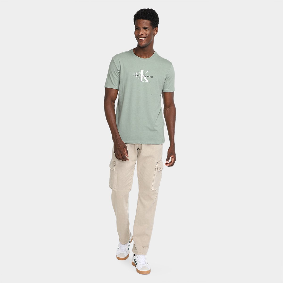 Camiseta Calvin Klein Re Issue Masculina - Tam: P - 3