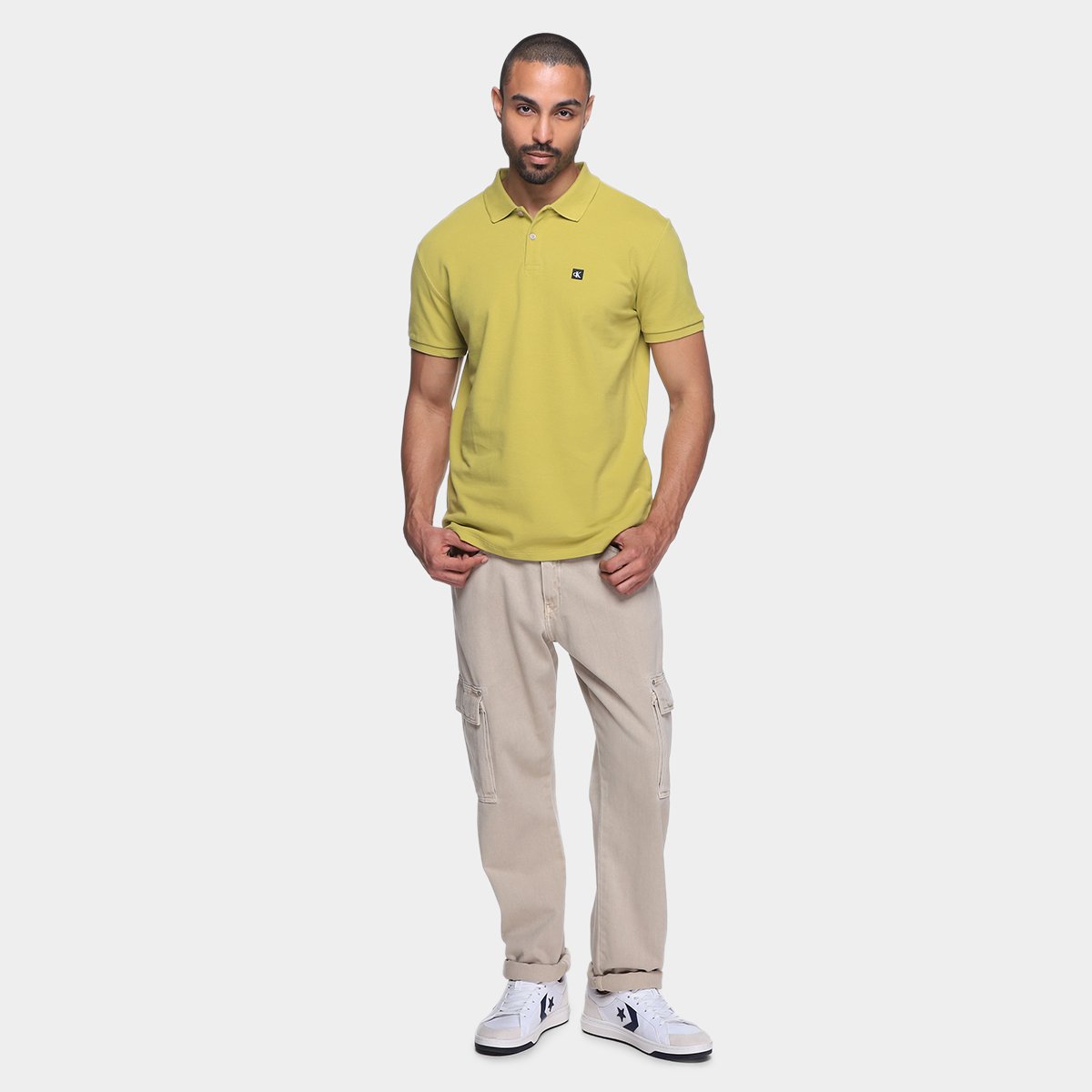 Camisa Polo Calvin Klein Premium Masculino - Tam: M - 3