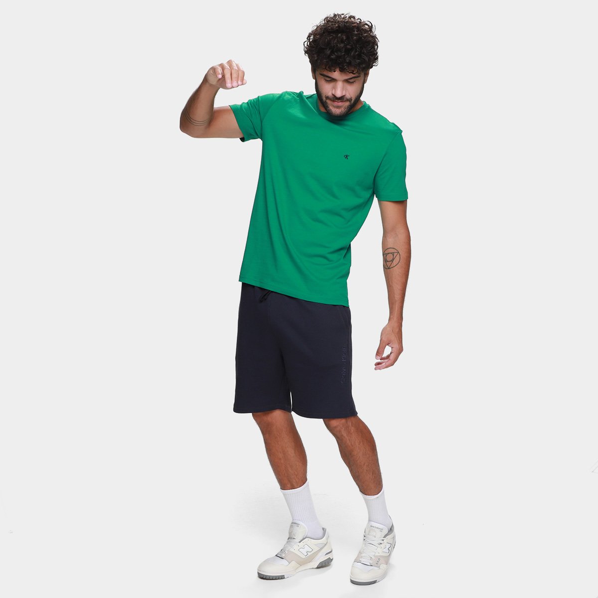 Camiseta Calvin Klein Casual Masculina - Tam: P - 3